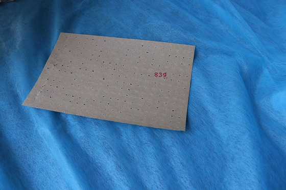 Punched Round Hole Kraft Underlay Paper , 45gsm White Kraft Liner Paper