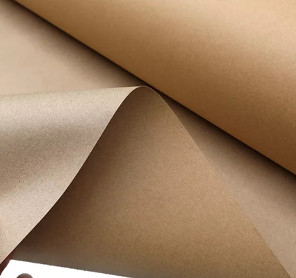 Protective 80gsm Brown Paper Wrapping Roll Greaseproof Kraft Tissue
